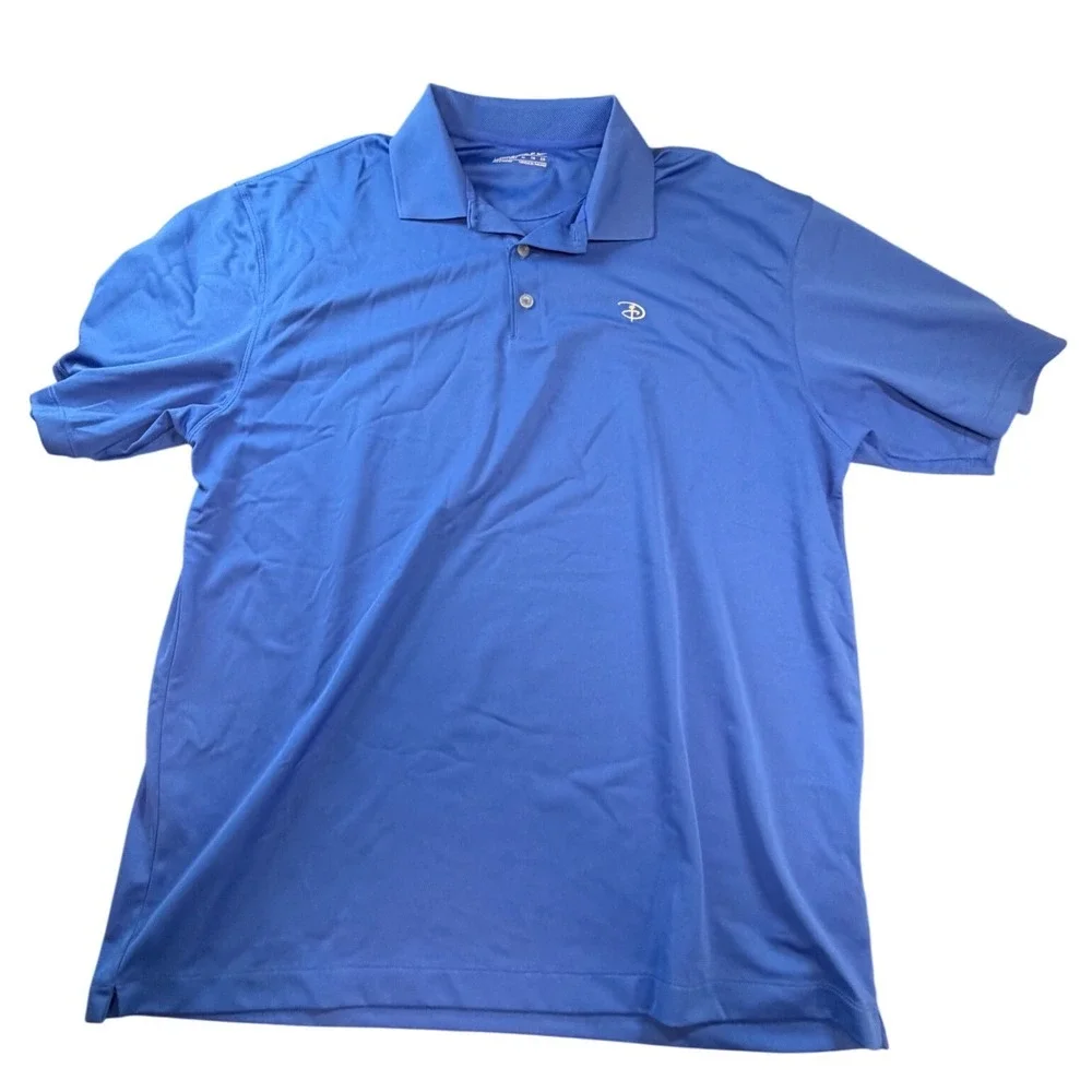 Nike Golf Dri-FIT Polo Shirt Mens XL Royal Blue Short Sleeve Performance Golf K2